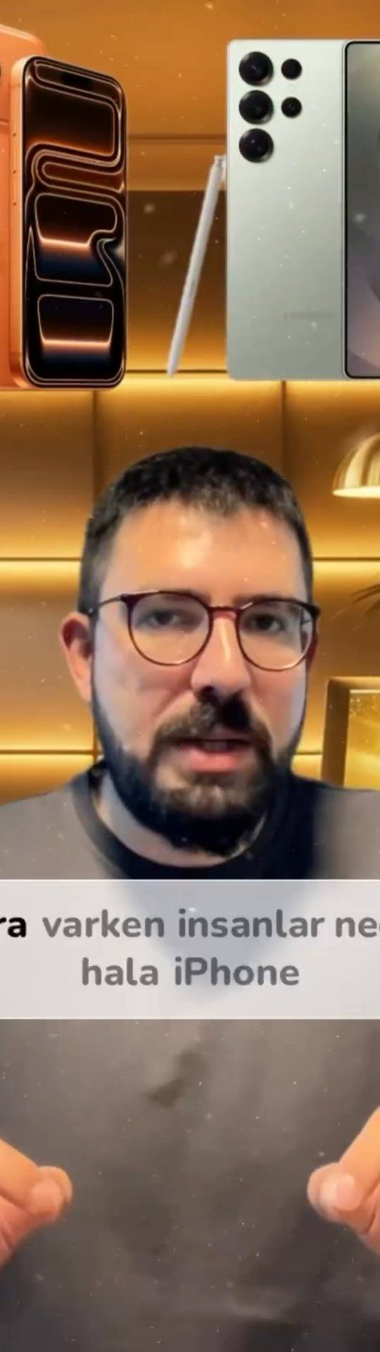 Apple ve Samsung karşılaştırması üzerinden marka deneyimi, kimlik, sosyal onay ve teknoloji tercihlerini anlatan video.