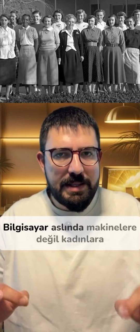 Daktilo kızları, human computers, kadın emeği ve teknolojik feminenlik kavramını anlatan video.