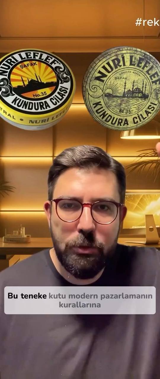 Nuri Leflef kundura cilası üzerinden miras markalaması, nostalji ve değişmeyen ambalaj stratejisini anlatan video.