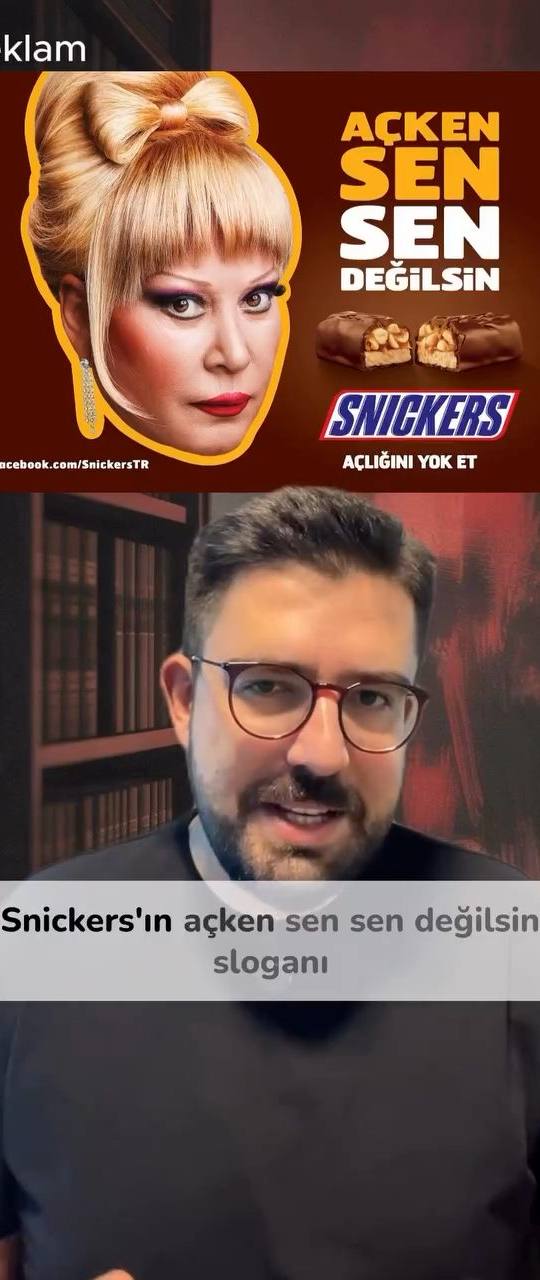 Snickers’ın Açken sen sen değilsin sloganı, uygulama niyeti ve motivasyon videoları üzerinden davranış tetikleyicilerini anlatan video.